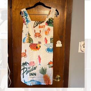 Colorful Graphic Print Dress